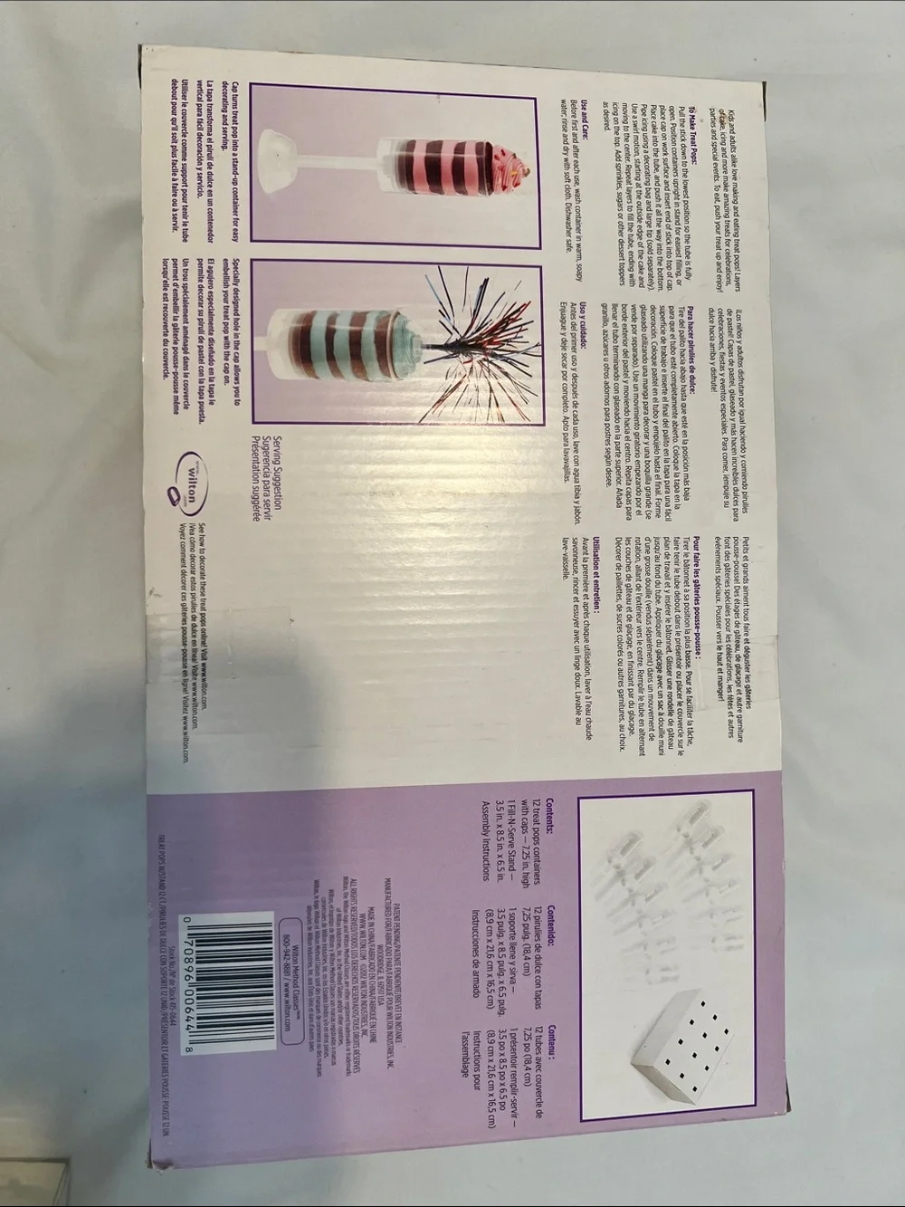NIB Wilton Treat Pops Maker Display Set with extra Treat Pops and Stand